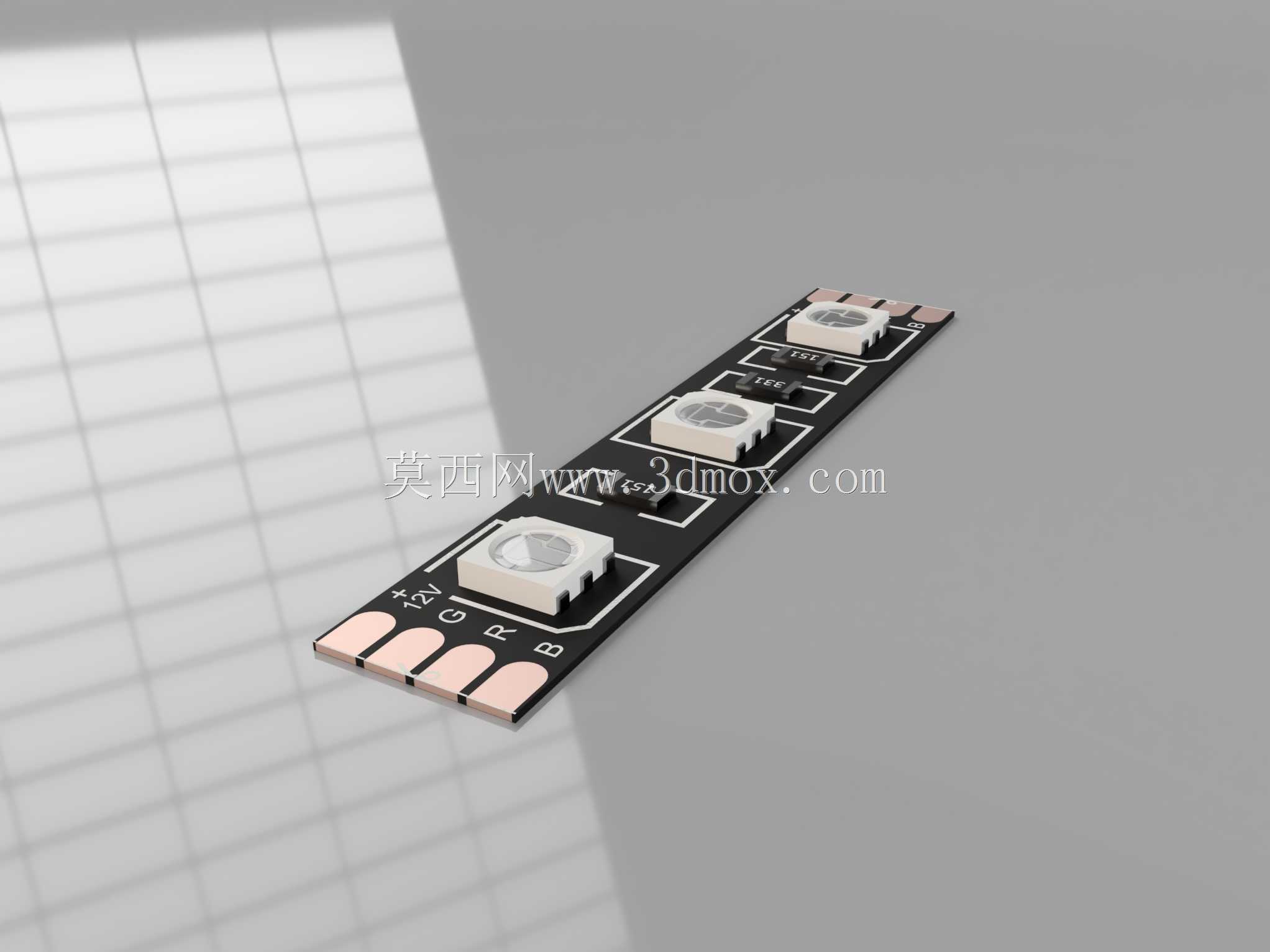 RGB带5050 60LED/m 12V黑色PCB