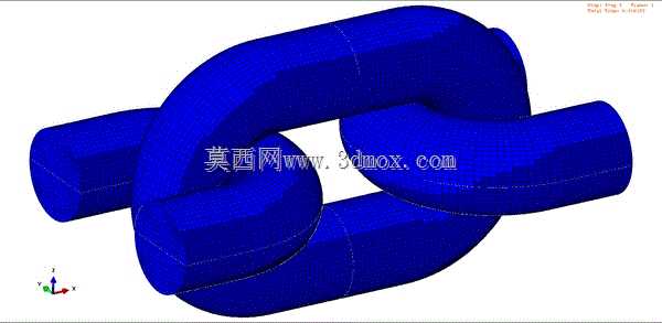 Abaqus CAE-链(链)的四分之一模型