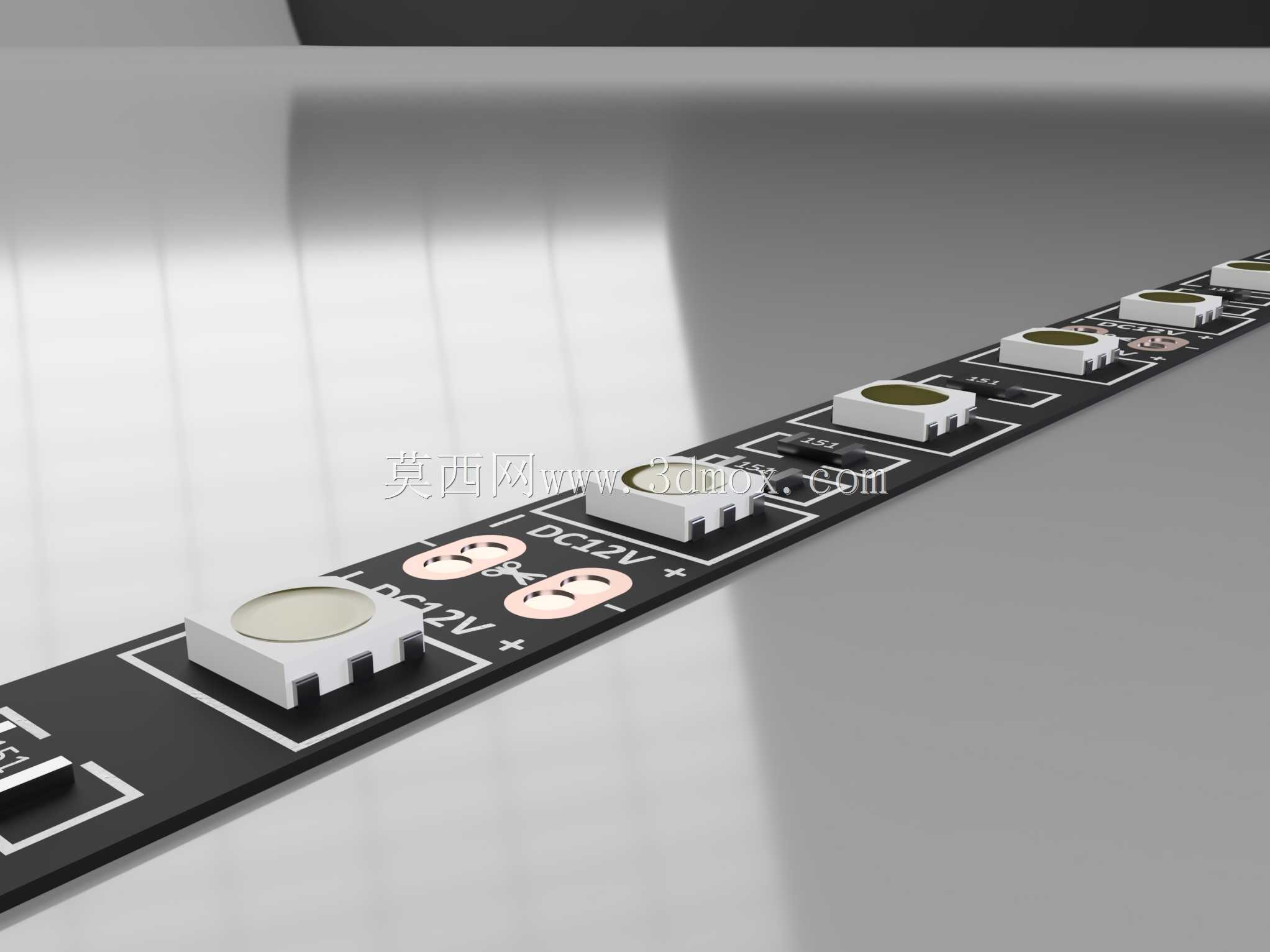 Led带5050 60LED/m 12V黑色PCB