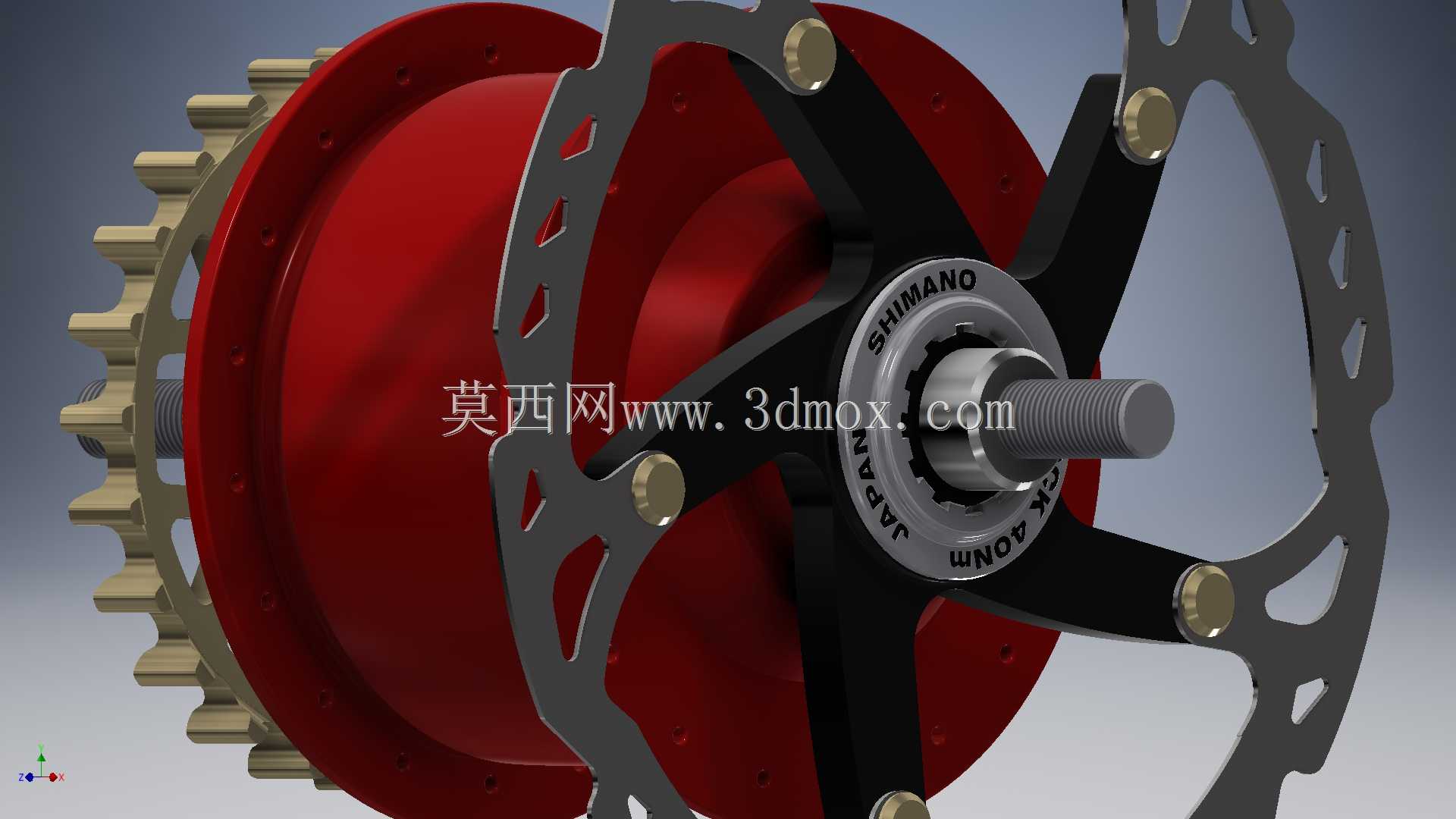 Shimano Afline-SG-S7000-8,带传动齿轮,中心锁XTR转子
