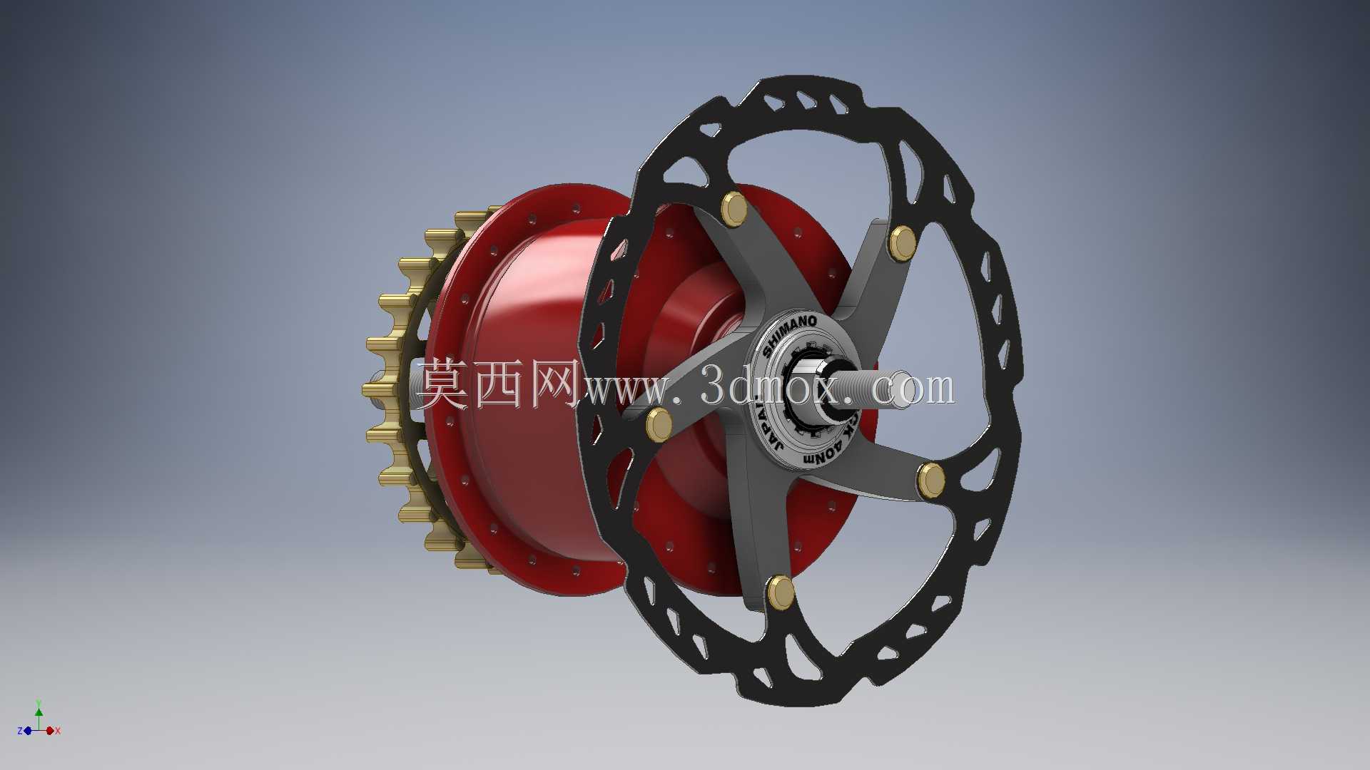 Shimano Afline-SG-S7000-8,带传动齿轮,中心锁XTR转子