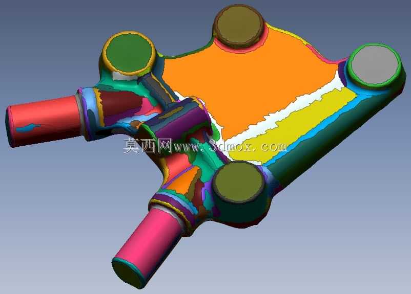铸造支架-Geomagic Design X(三维扫描转换)