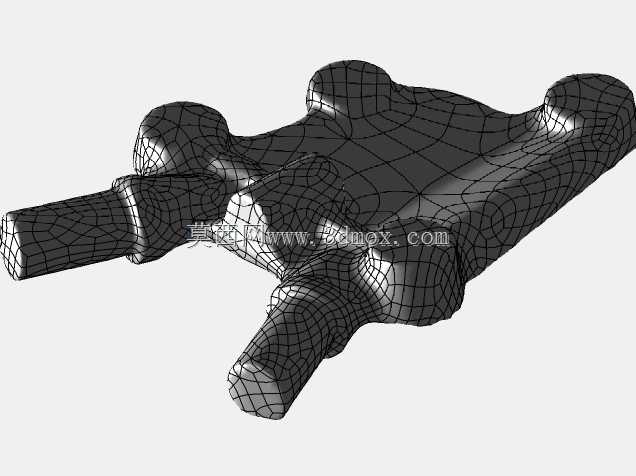 铸造支架-Geomagic Design X(三维扫描转换)