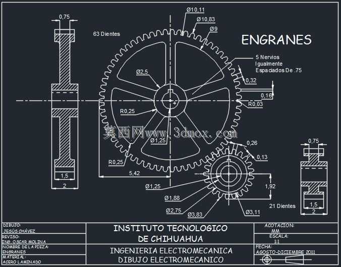 齿轮(AUTOCAD\u0026.DXF)!!!