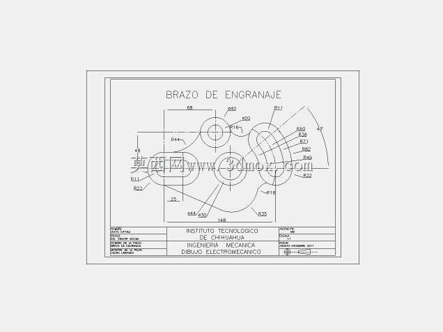 齿轮臂(AUTOCAD\u0026.DXF)