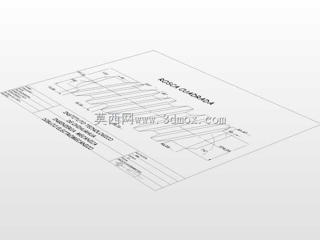 螺纹方形(AUTOCAD\u0026.DXF)
