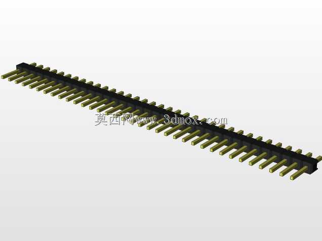 外螺纹2.54mm PCB头,直形,90高,90低,1x1至2x40