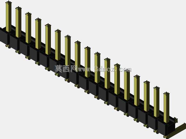 外螺纹2.54mm PCB头,直形,90高,90低,1x1至2x40
