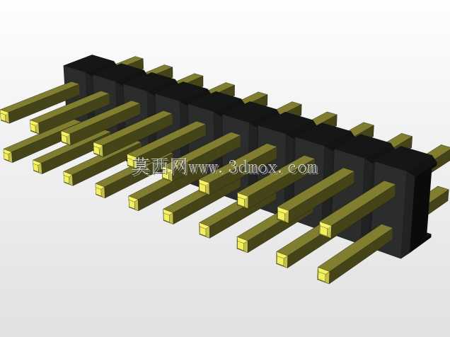外螺纹2.54mm PCB头,直形,90高,90低,1x1至2x40