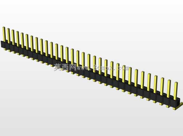 外螺纹2.54mm PCB头,直形,90高,90低,1x1至2x40