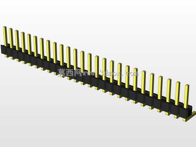 外螺纹2.54mm PCB头,直形,90高,90低,1x1至2x40