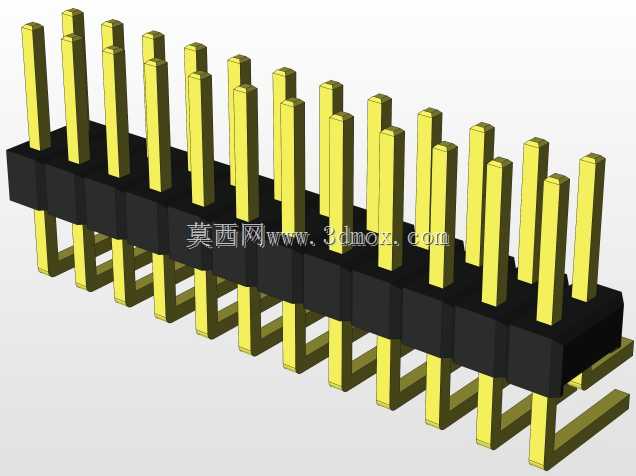 外螺纹2.54mm PCB头,直形,90高,90低,1x1至2x40