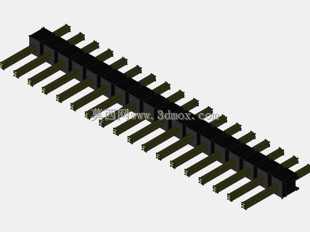 外螺纹2.54mm PCB头,直形,90高,90低,1x1至2x40