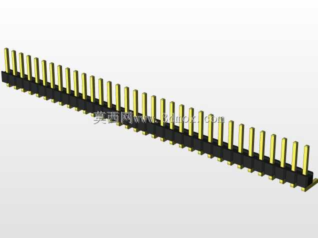 外螺纹2.54mm PCB头,直形,90高,90低,1x1至2x40