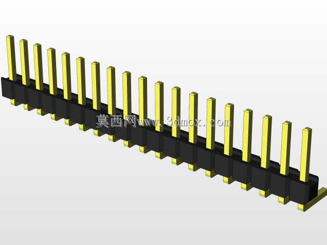 外螺纹2.54mm PCB头,直形,90高,90低,1x1至2x40