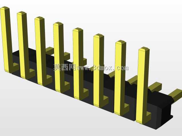 外螺纹2.54mm PCB头,直形,90高,90低,1x1至2x40