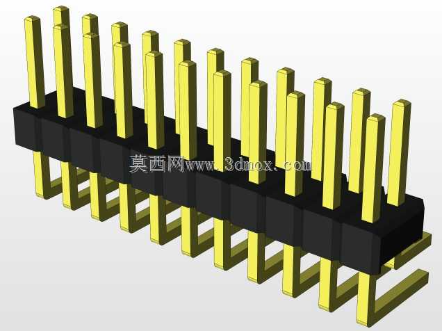 外螺纹2.54mm PCB头,直形,90高,90低,1x1至2x40