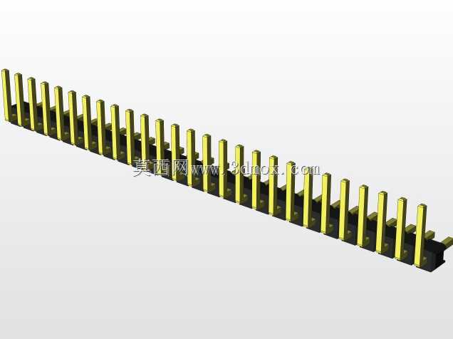 外螺纹2.54mm PCB头,直形,90高,90低,1x1至2x40
