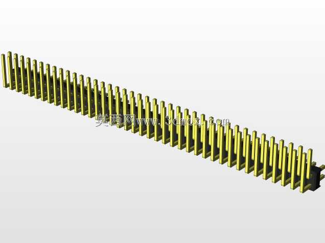 外螺纹2.54mm PCB头,直形,90高,90低,1x1至2x40