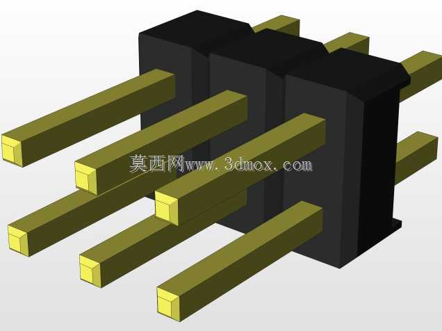 外螺纹2.54mm PCB头,直形,90高,90低,1x1至2x40