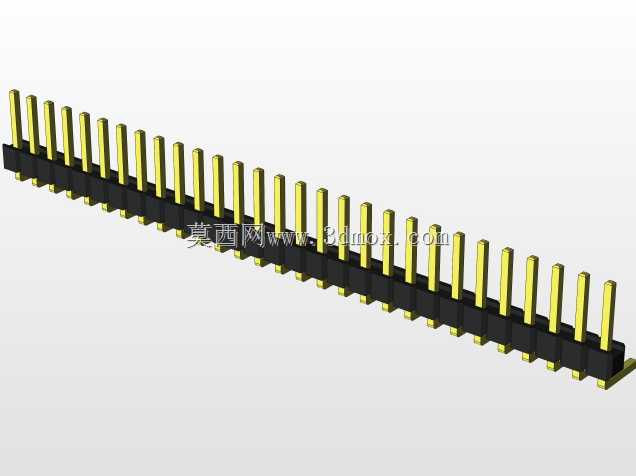 外螺纹2.54mm PCB头,直形,90高,90低,1x1至2x40