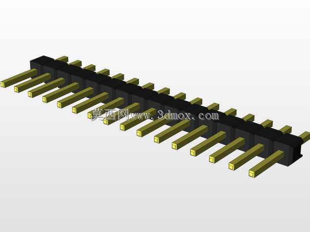 外螺纹2.54mm PCB头,直形,90高,90低,1x1至2x40