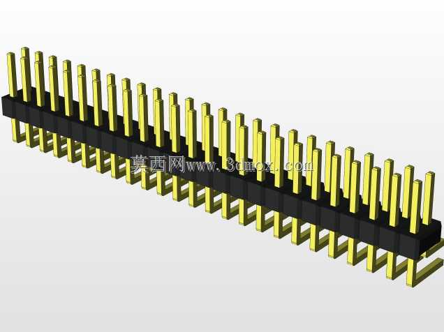 外螺纹2.54mm PCB头,直形,90高,90低,1x1至2x40