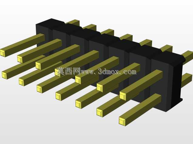 外螺纹2.54mm PCB头,直形,90高,90低,1x1至2x40