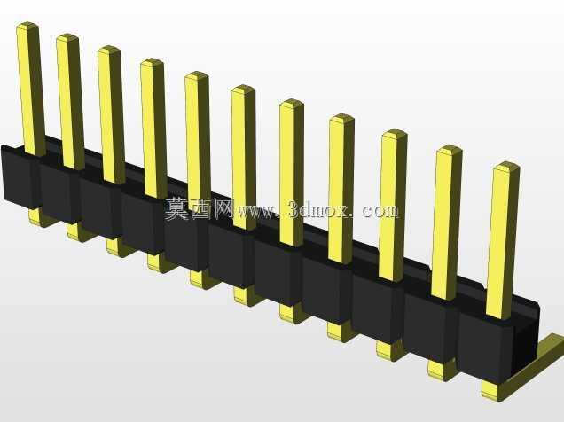 外螺纹2.54mm PCB头,直形,90高,90低,1x1至2x40