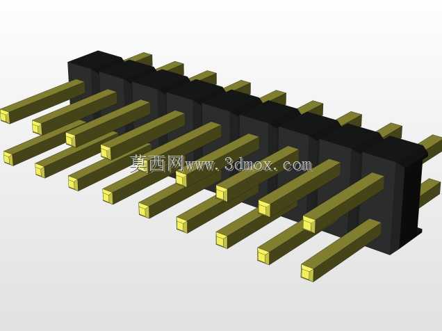 外螺纹2.54mm PCB头,直形,90高,90低,1x1至2x40