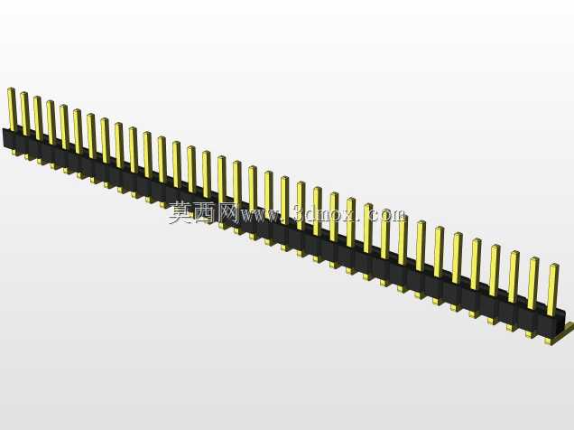 外螺纹2.54mm PCB头,直形,90高,90低,1x1至2x40