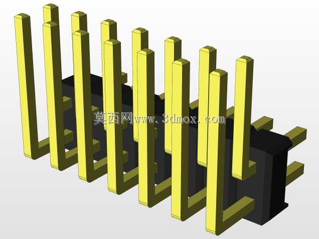 外螺纹2.54mm PCB头,直形,90高,90低,1x1至2x40