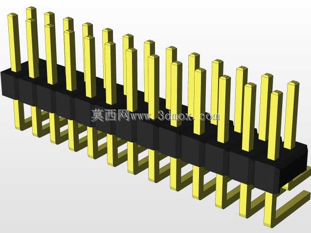 外螺纹2.54mm PCB头,直形,90高,90低,1x1至2x40