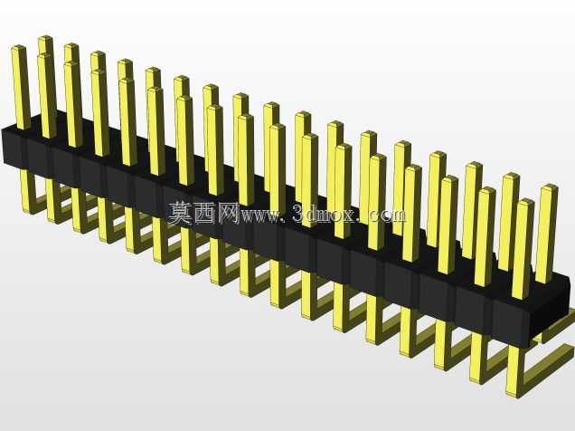 外螺纹2.54mm PCB头,直形,90高,90低,1x1至2x40