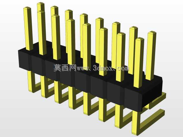外螺纹2.54mm PCB头,直形,90高,90低,1x1至2x40