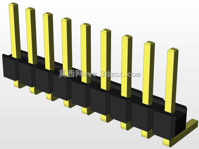 外螺纹2.54mm PCB头,直形,90高,90低,1x1至2x40