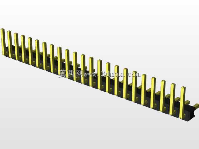 外螺纹2.54mm PCB头,直形,90高,90低,1x1至2x40