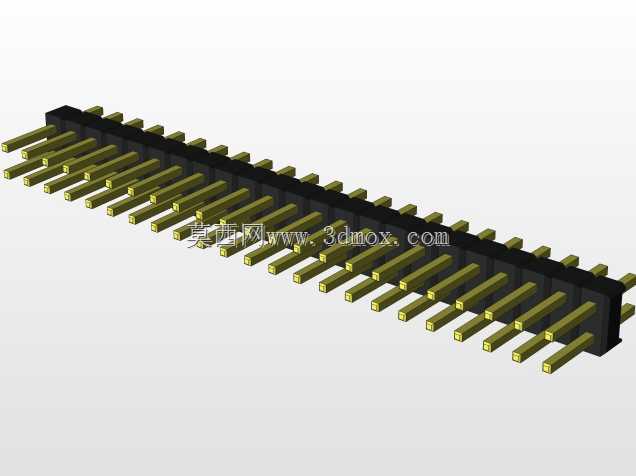 外螺纹2.54mm PCB头,直形,90高,90低,1x1至2x40