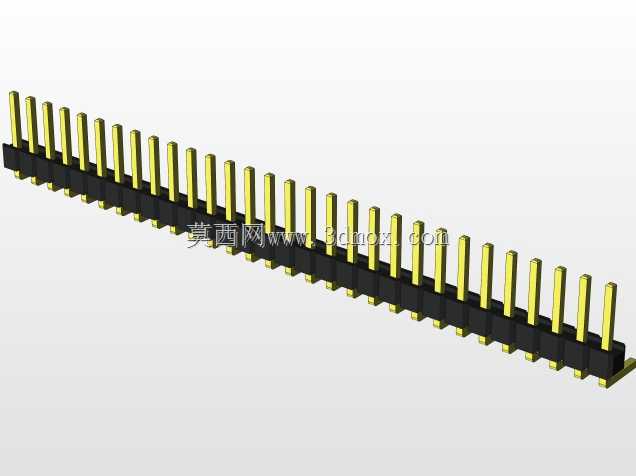 外螺纹2.54mm PCB头,直形,90高,90低,1x1至2x40