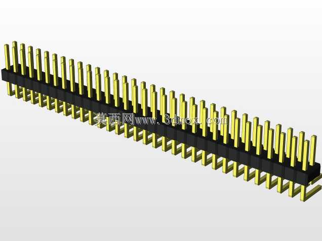 外螺纹2.54mm PCB头,直形,90高,90低,1x1至2x40