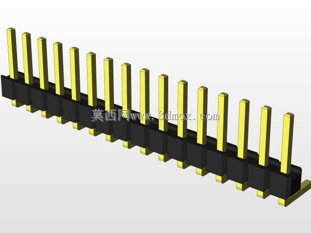 外螺纹2.54mm PCB头,直形,90高,90低,1x1至2x40