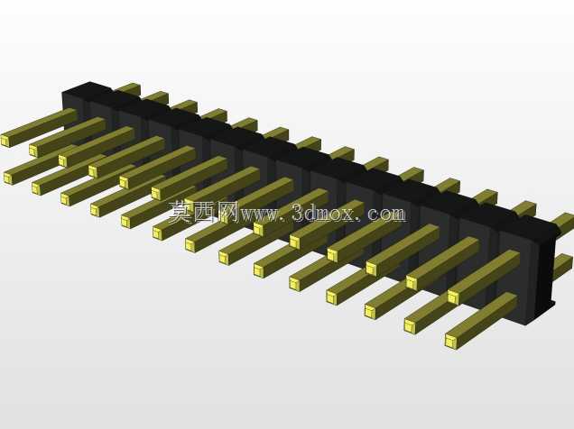 外螺纹2.54mm PCB头,直形,90高,90低,1x1至2x40