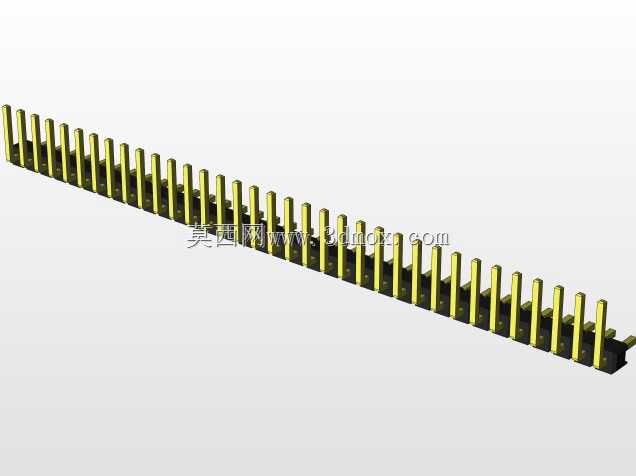 外螺纹2.54mm PCB头,直形,90高,90低,1x1至2x40