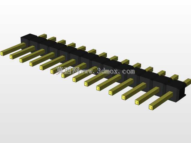 外螺纹2.54mm PCB头,直形,90高,90低,1x1至2x40