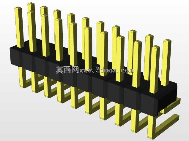 外螺纹2.54mm PCB头,直形,90高,90低,1x1至2x40