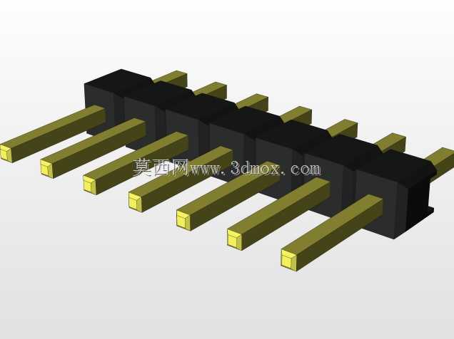 外螺纹2.54mm PCB头,直形,90高,90低,1x1至2x40