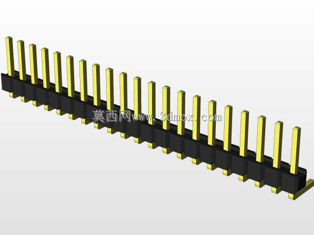 外螺纹2.54mm PCB头,直形,90高,90低,1x1至2x40