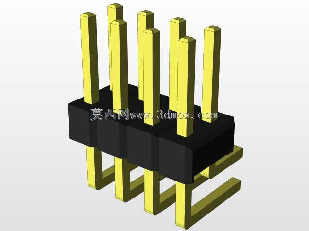 外螺纹2.54mm PCB头,直形,90高,90低,1x1至2x40