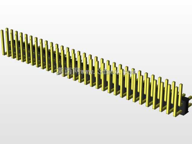 外螺纹2.54mm PCB头,直形,90高,90低,1x1至2x40