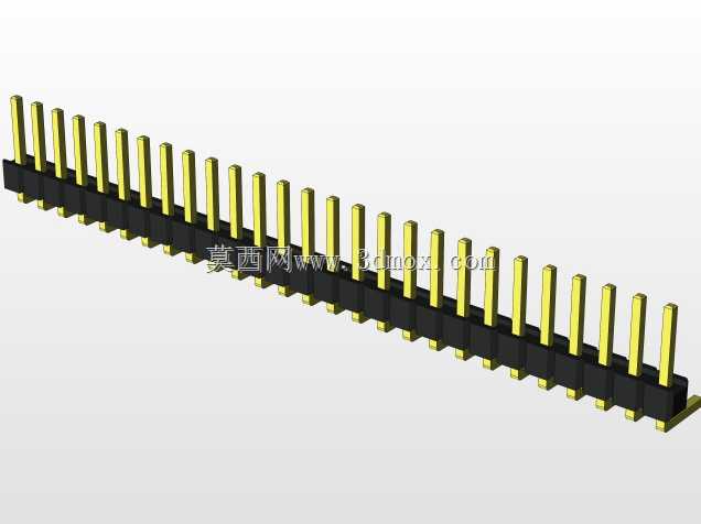外螺纹2.54mm PCB头,直形,90高,90低,1x1至2x40